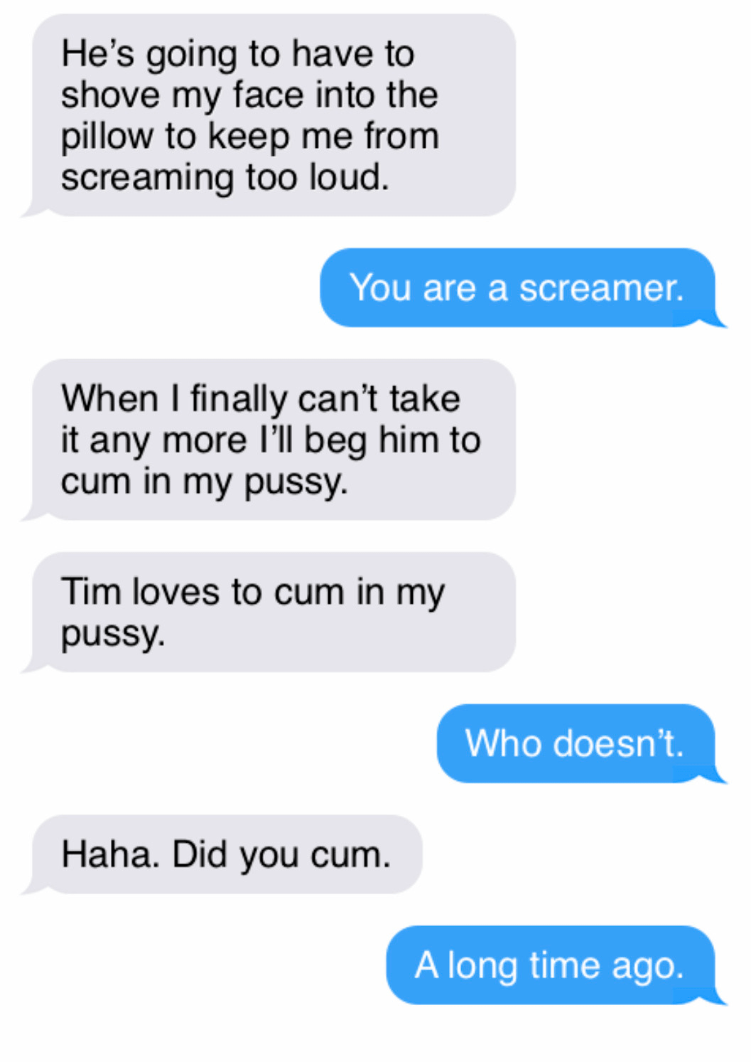 Cuckhold text messages