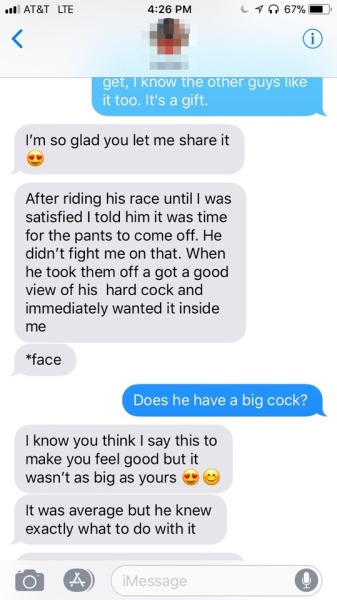 Cuckold Sexting Screen Shots 